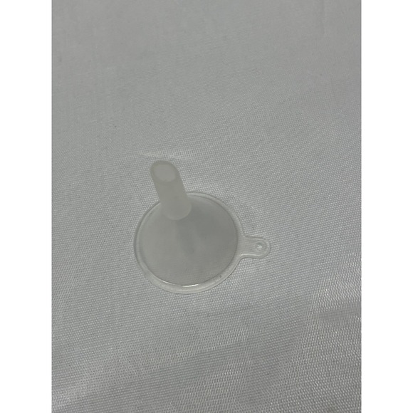 CLEAR GLASS Bottles 2 oz (60 ml) with Black Cone-Lined Caps 12 Pack With Funnel - Picture 6 of 7